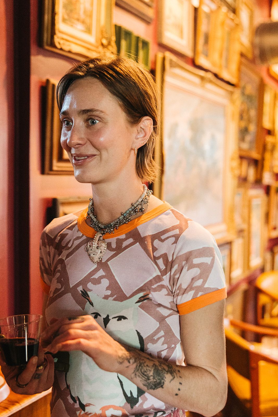 A smiling woman photographed in the salon